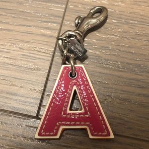 Coach Letter Keychain (A)